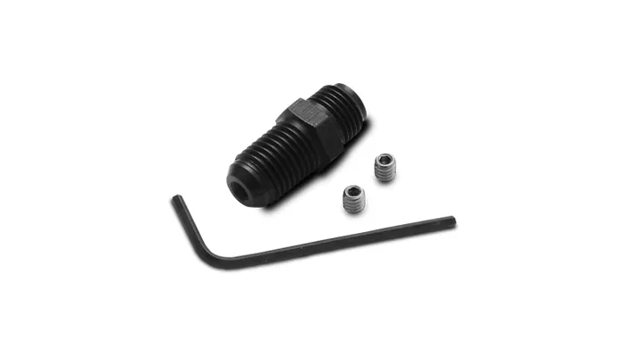 Vibrant Performance - 10287 - Oil Restrictor Fitting Kit; Size: -4AN x 7/16-24, with 2 additional S.S. Jets product image