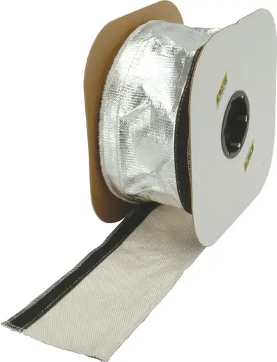 Design Engineering "Heat Shroud 1/2"" - 1-1/4"" ID x 3 ft Aluminized Slv-hook & Loop"