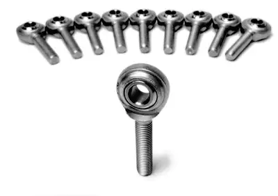 Steinjager Steinjäger Inch Male Rod Ends 3/8-24 LH Steel Housing, Bronze Race 10 Pack