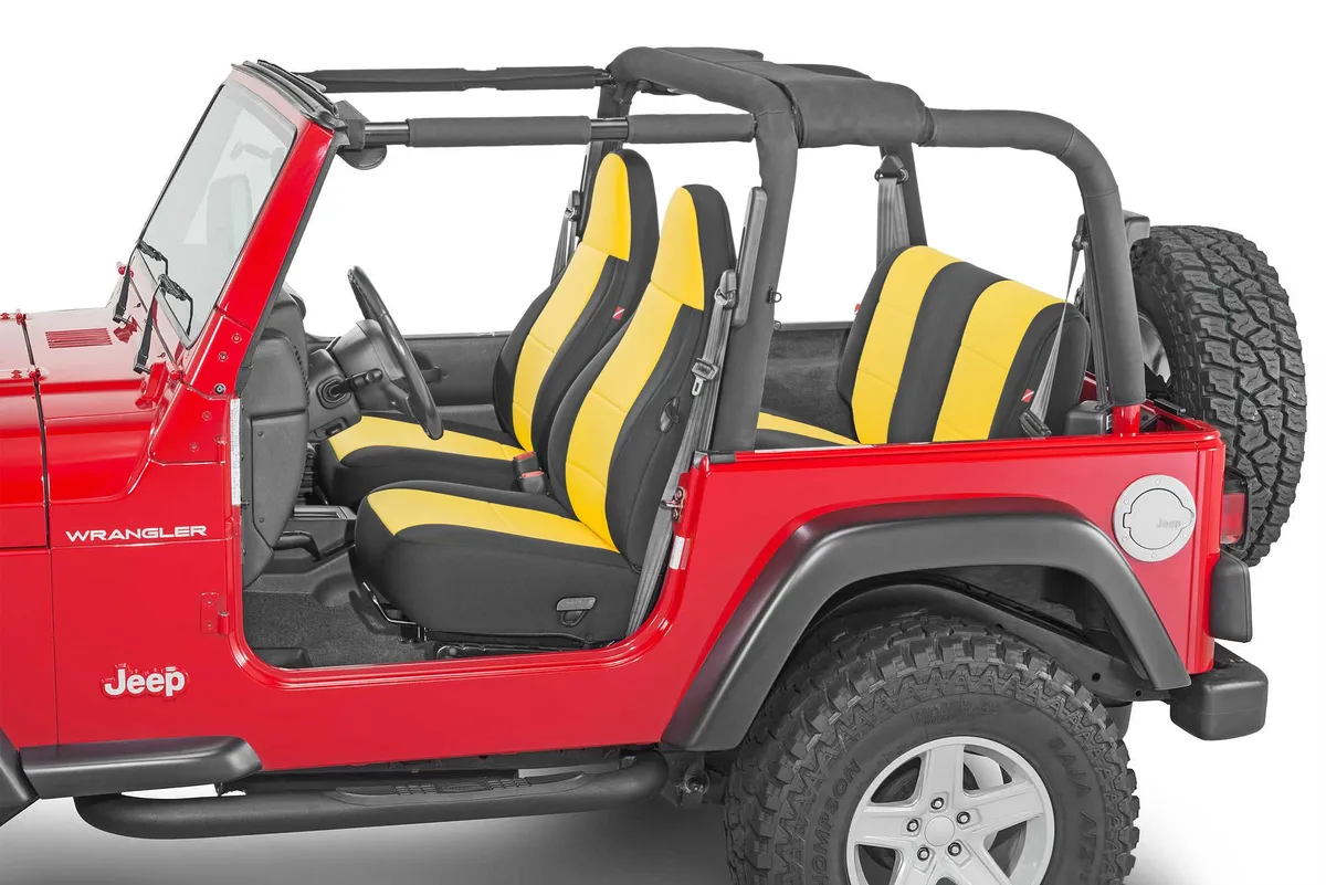 Jeep Wrangler Neoprene Seat Covers for 97-02 Jeep Wrangler TJ Yellow Diver Down product image