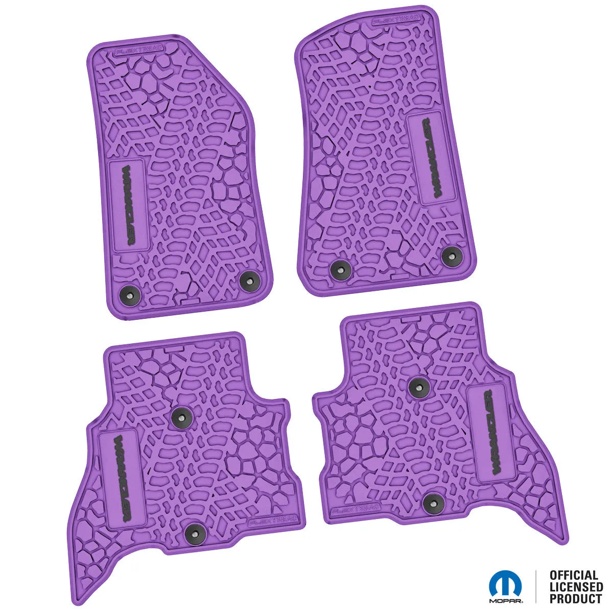 21-24 Jeep 4xe Front and RearTire Tread/Scorched Earth Scene w/ Wrangler Insert - Black w/ Dark Blue Insert product image