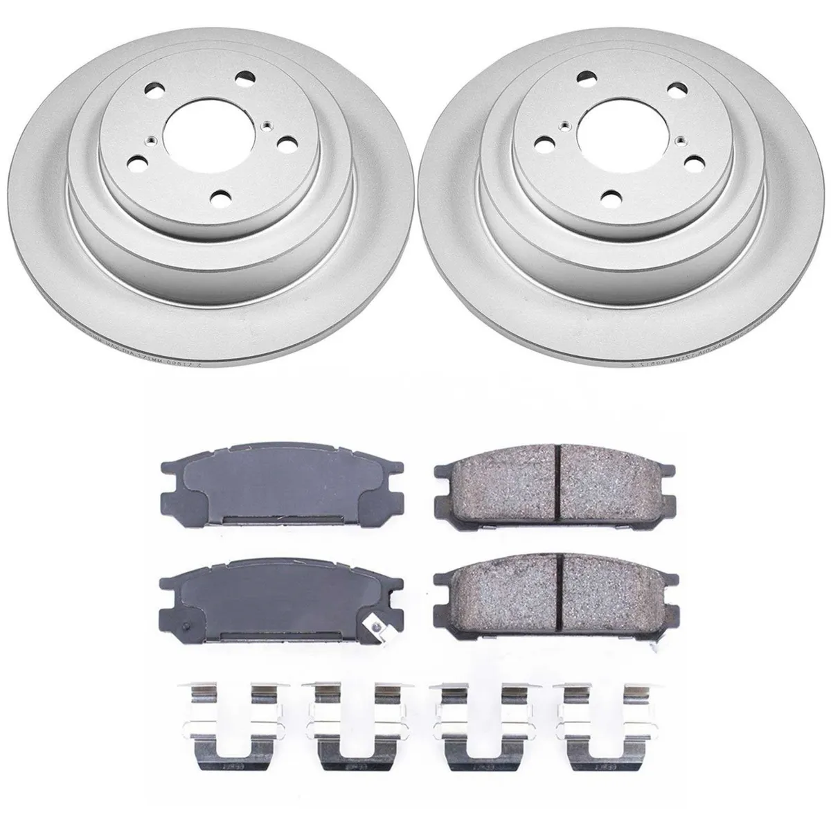 Z17 Geomet Coated Rotor Kit: Genuine Geomet Fully Coated Rotors; Ceramic Pads W/Hardware product image