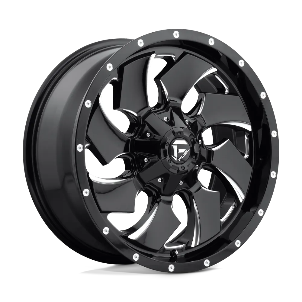 KMC Wheels Cleaver 18x9 6x135.006x139.70 Gloss Black Milled -12 mm
