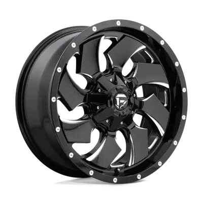 KMC Wheels Cleaver 18x9 6x135.006x139.70 Gloss Black Milled -12 mm