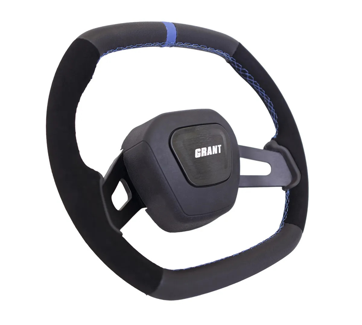 C8 Performance Steering Wheel; Blue Center Stripe; product image