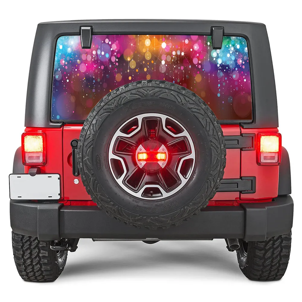 Fuzzy Lights Rear Window Decal product image