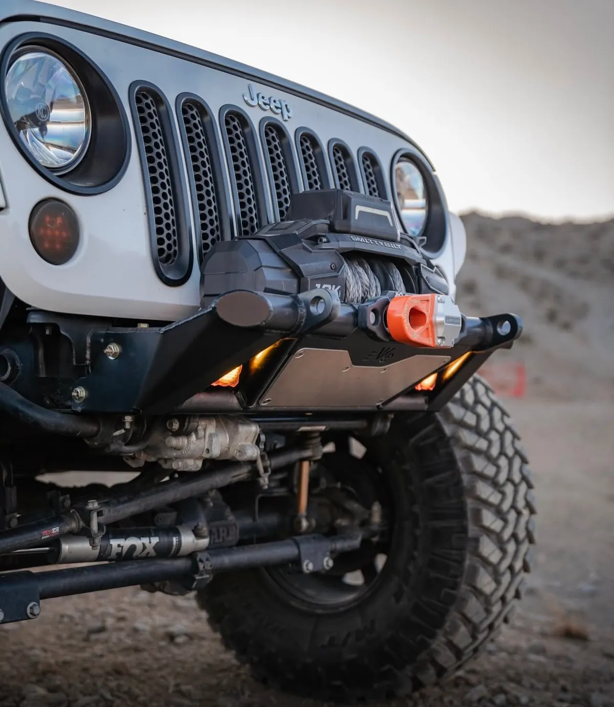 EVO Manufacturing KSPEC Pre Runner Front Winch Tube Bumper - Raw - JT/JL/JK product image