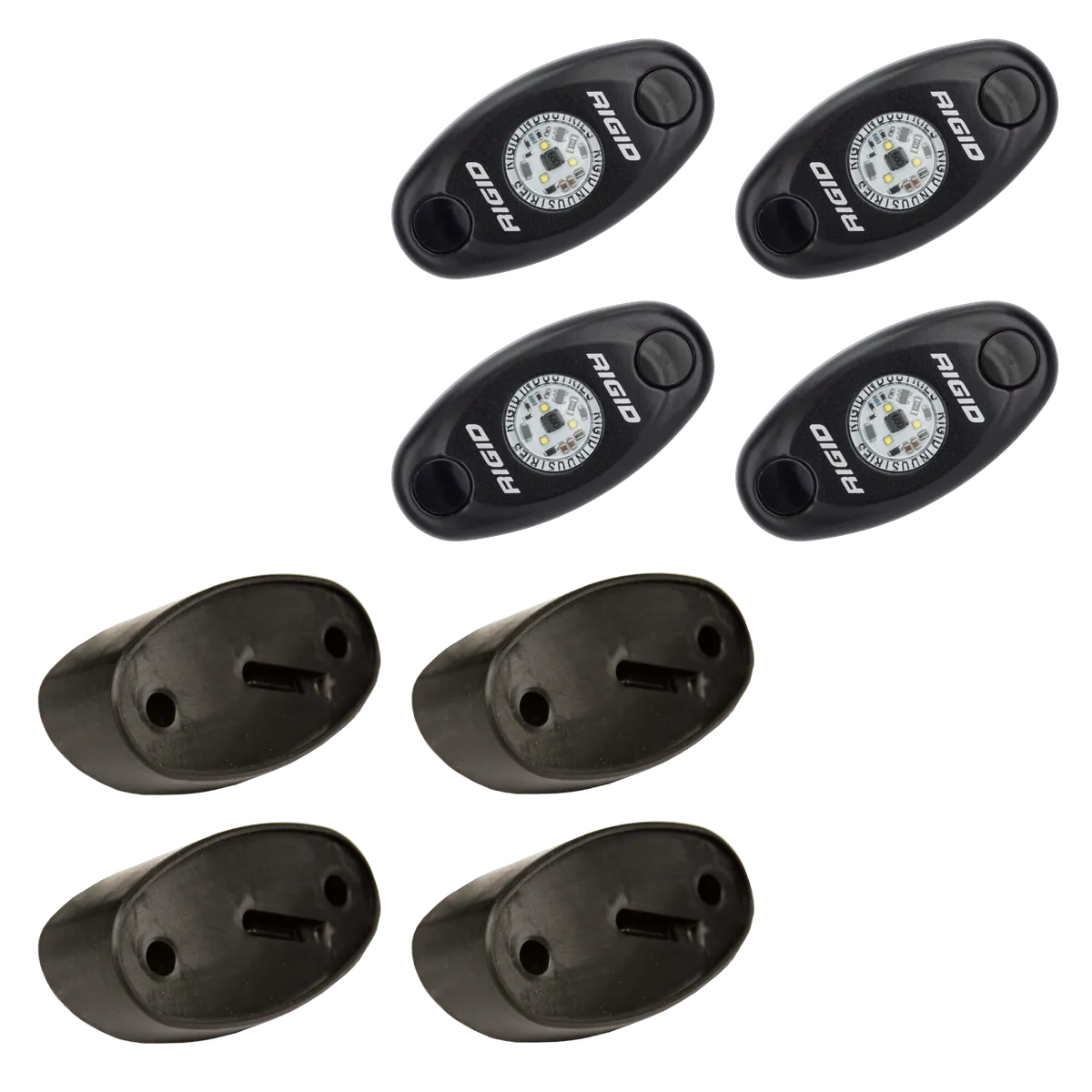 RIGID A-Series LED Universal Rock Light Kit, High Power Red, Set Of 4 product image