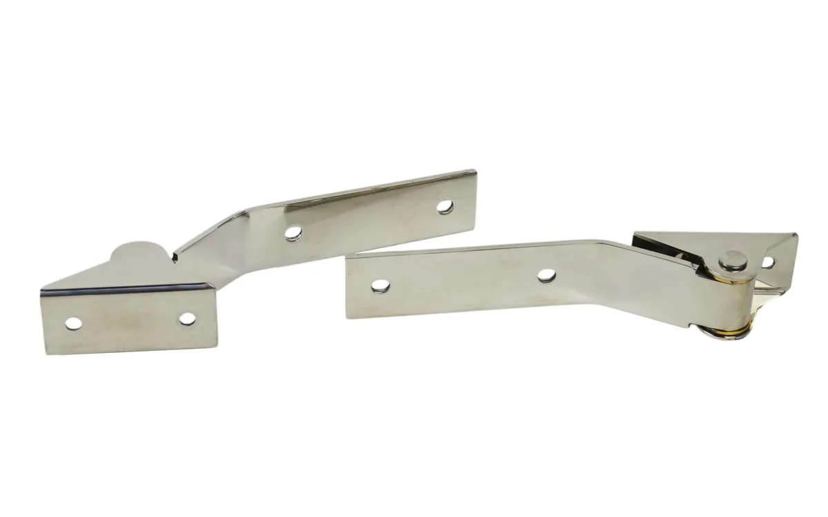 Jeep YJ Tailgate Hinge Pair 87-95 Wrangler TJ Polished Silver Kentrol product image