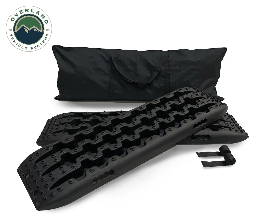 Overland Vehicle Systems Recovery Ramp With Pull Strap and Storage Bag - Gray/Black product image