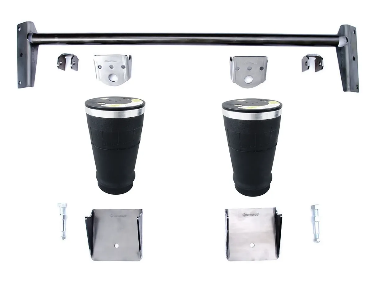 Rear Coolride Mounting Kit For 4 Link Universal Fitment 3000 Lb Cross Member Weld-On Upper And Lower Air Spring Brackets 5 Inch Diameter Tapered Sleeve Air Springs And Upper And Lower Shock Mounts Shocks Sold Separately Ridetech product image