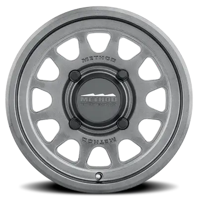 Method Race Wheels Aluminum Wheels 15x10 MR414 Bead Grip UTV Bolt Pattern 4 On 156 Offset 25 Lip Size 2.72 Graphite GY Method