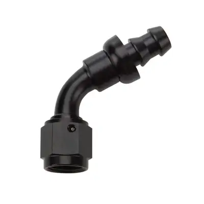 Allstar Performance Pushlock Hose End Black 60 Deg Elbow -10