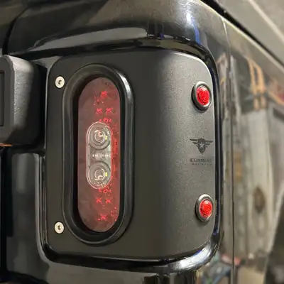 Combat Off Road 18c Wrangler Jl/Jlu Tail Gunner LED Tail Lights Black