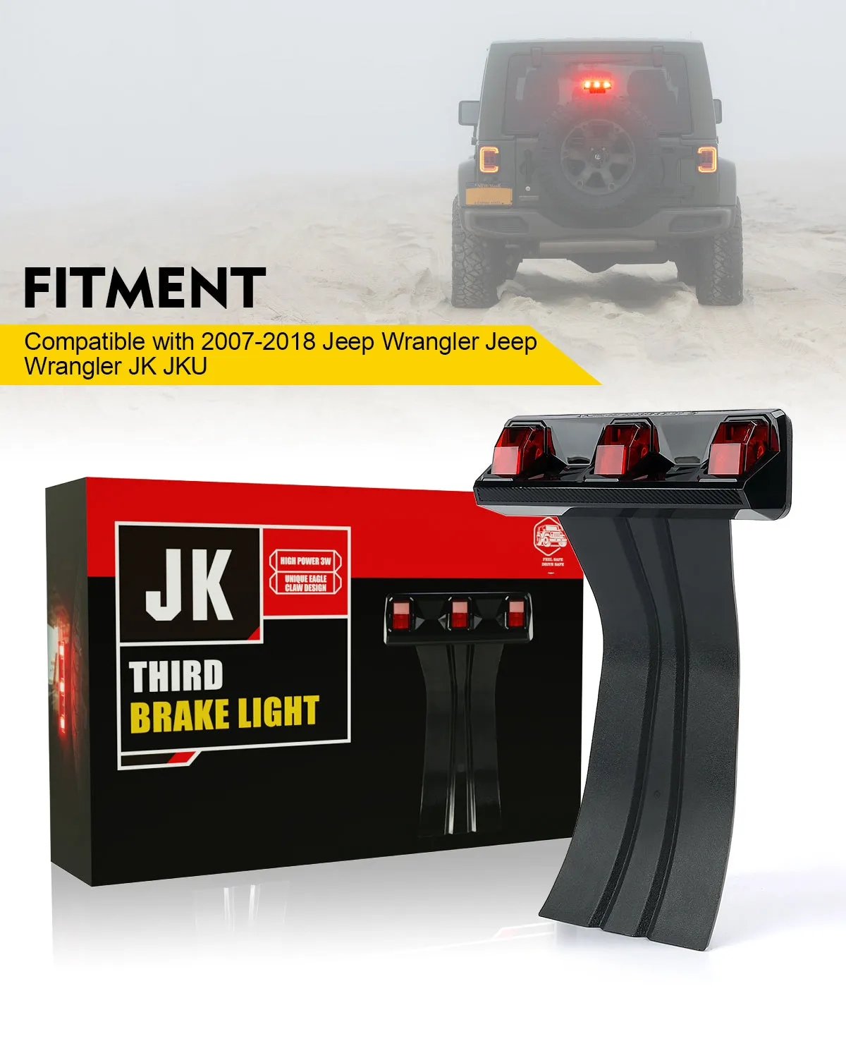 LED Third Brake Light for Jeep Wrangler JK product image