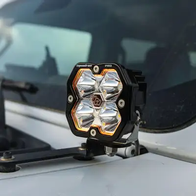 Baja Designs Squadron 2.0 Pro A-Pillar Light Kit Jeep 2018-26 Wrangler JL 2020-26 Gladiator JT Toggle Baja Designs