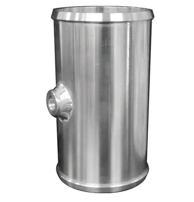 Pacific Performance Engineering Billet Aluminum Coupler 1/8 Inch Npt 2.75 Inch OD X 5.0 Inch Long PPE Diesel