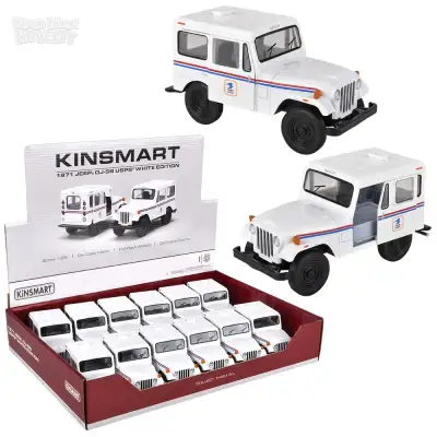No Brand 5\" Die-Cast Pull Back 1971 USPS Jeep DJ-5B 12ct