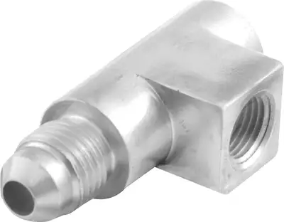 Quickcar Racing Products Aluminum Tee 1/8 NPT x 1/8 NPT x -4