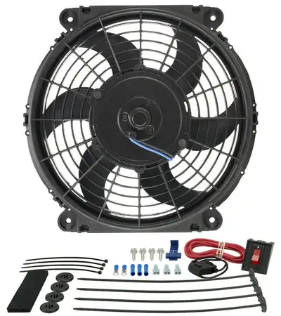 Derale 10 Tornado Electric Puller Fan, Premium Mounting Kit