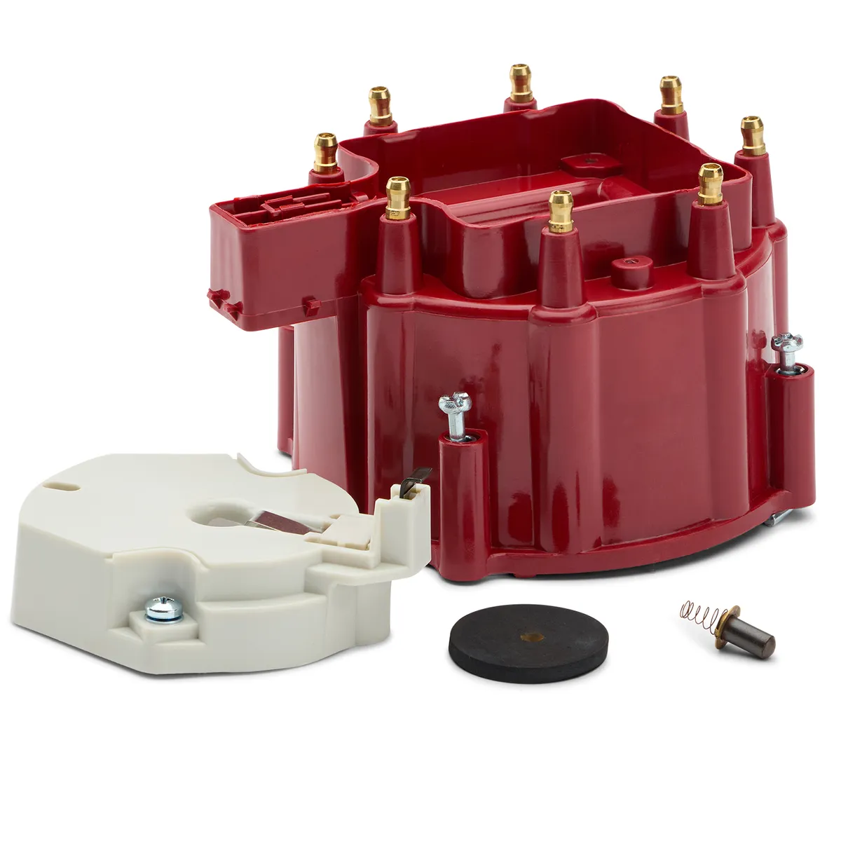 Engine Distributor Cap and Rotor Kit Fits GM HEI Dist w/Internal Coil Red Proform product image