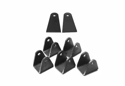 Steinjager Steinjäger Tabs and Clevises, Weld On 4 Link Tab and Clevis Kits 0.625 Bore Straight Mount 2.50 Inch Clevis Jaw 4.00 Inch Straight Tab Length 2 Straight Tabs, 5 Clevises