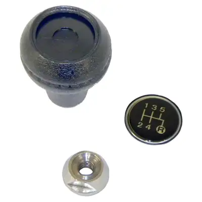 Crown Automotive Jeep Replacement Crown Automotive Jeep Replacement 3241073K Transmission Shift Knob Kit for Jeep 82-86 CJs, XJ, SJ, J-Series, w/ T5 Trans.