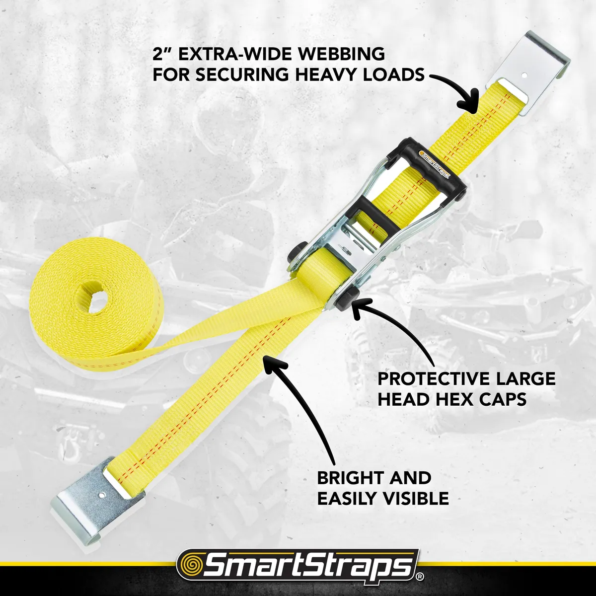 14ft 5000lb Ratchetx Ratchet Tie Down 2 pk Yellow product image