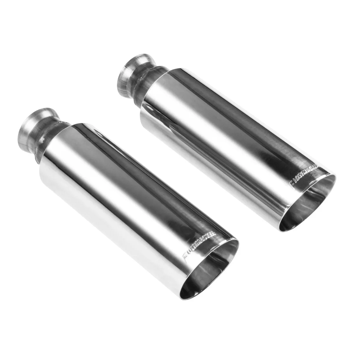 09-17 Dodge Ram 1500 / Ram 1500, 5.7L, V8, 2/4 Wheel Drive, All Wheel Bases, Direct-Fit, Exhaust Tips, Pair, Bright Polish Finish, 4.00" Dia, 304S Stainless Steel. product image