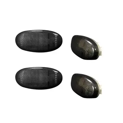 Recon Accessories 11c F350/F450 Dually Fender Lenses (4 Pcset) White Lights Clear Lens W/Chrome t