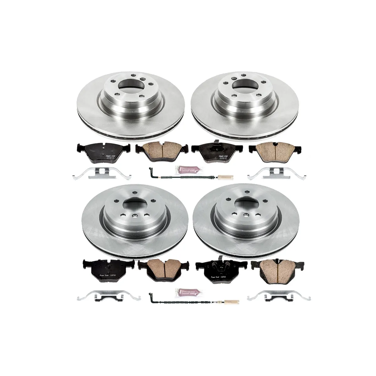 Z17 Direct Replacement Kit: Rotors; Ceramic Pads W/Hardware; Pad Sensors product image