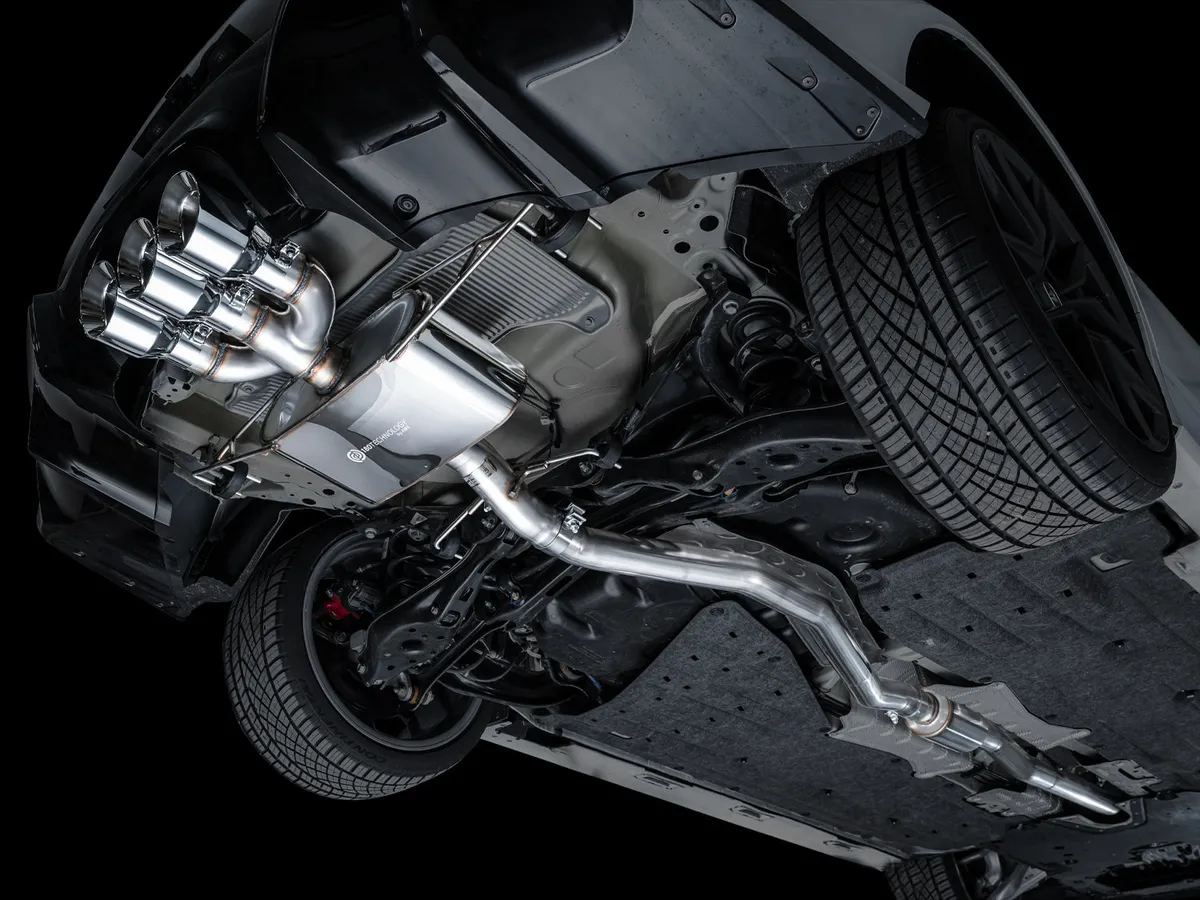 AWE Track Edition Exhaust for DE5 Integra Type-S - Triple Chrome Silver Tips product image