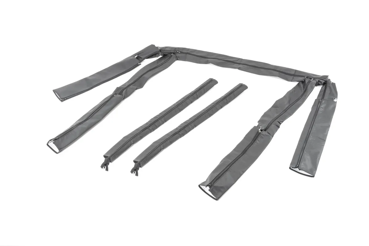 Jeep YJ Sport Bar Covers For 92-95 Jeep Wrangler YJ Black Denim MasterTop product image