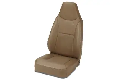 Bestop Jeep Bucket Seats Trailmax II Standard Front High Back Fixed Bucket Seat For Jeep 1976-1986 CJ7 All Vinyl Spice Bestop