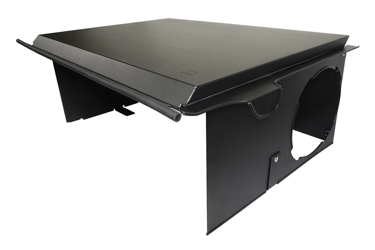 Deluxe Cargo Enclosure - '18-26 Wrangler JL {'21-26 Exc. 4XE}; 4-Door; w/ OEM Subwoofer (Black) product image