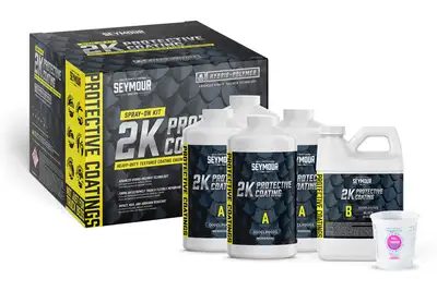 Seymour Seymour Paint 2K Protective Coating Spray-On Kit, Bedliner - Black