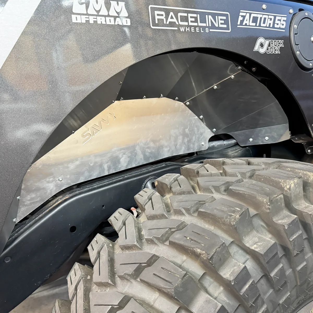 0718 Wrangler Rear Fender Inner Liner Raw product image