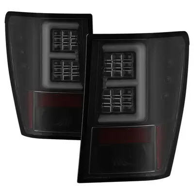 Spyder Auto ( Spyder ) Jeep Grand Cherokee 07-10 Light Bar LED Tail Lights - Black Smoke