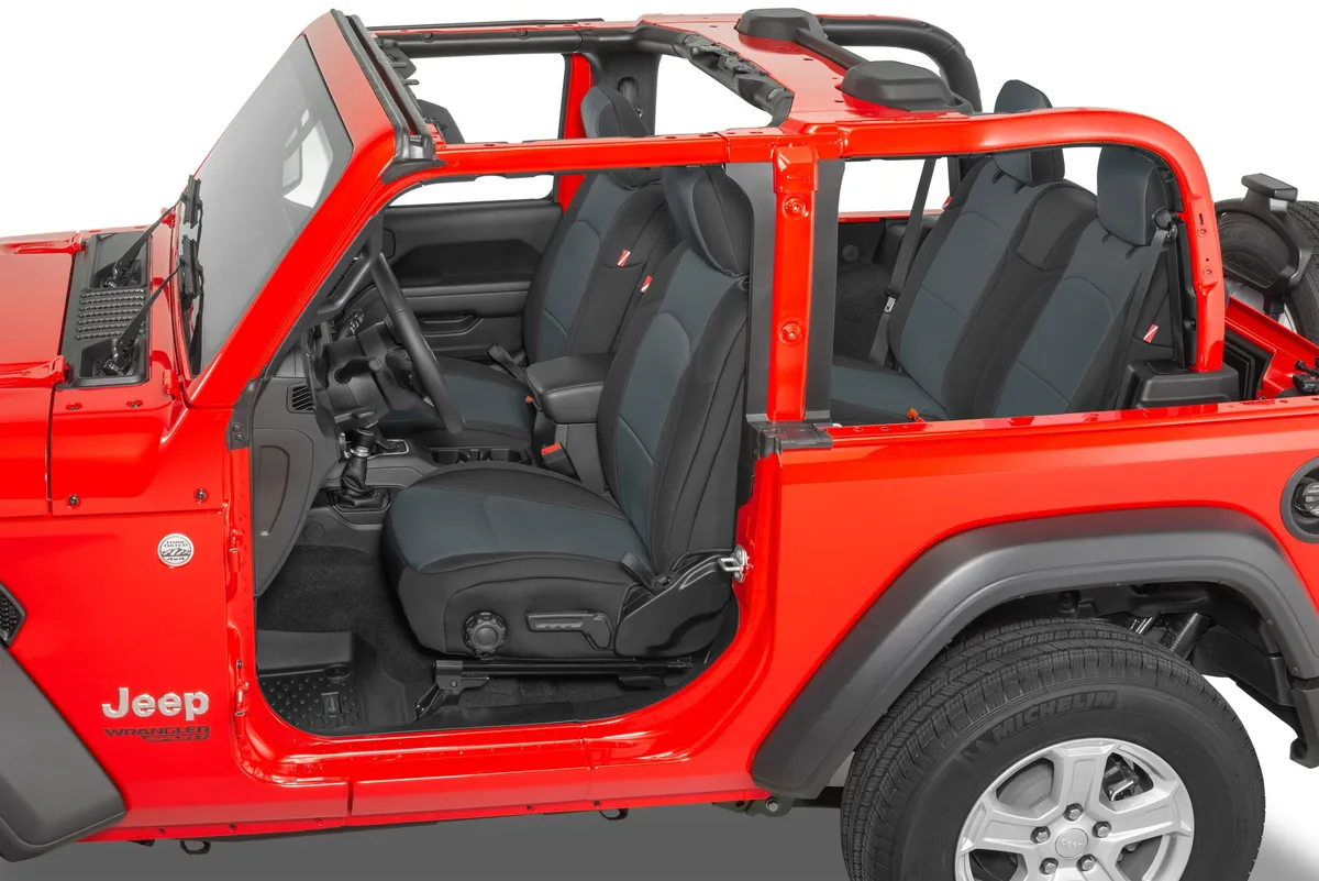 Jeep Wrangler Neoprene Seat Covers for 18-20 Jeep Wrangler JL 2-Door Charcoal Diver Down product image