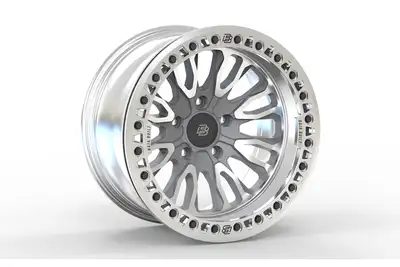 Baja Built Race Wheels Baja Built RENEGADE Cast Beadlock Wheel, 17x9 5x5 -38mm - Machined - JT/JL/JK