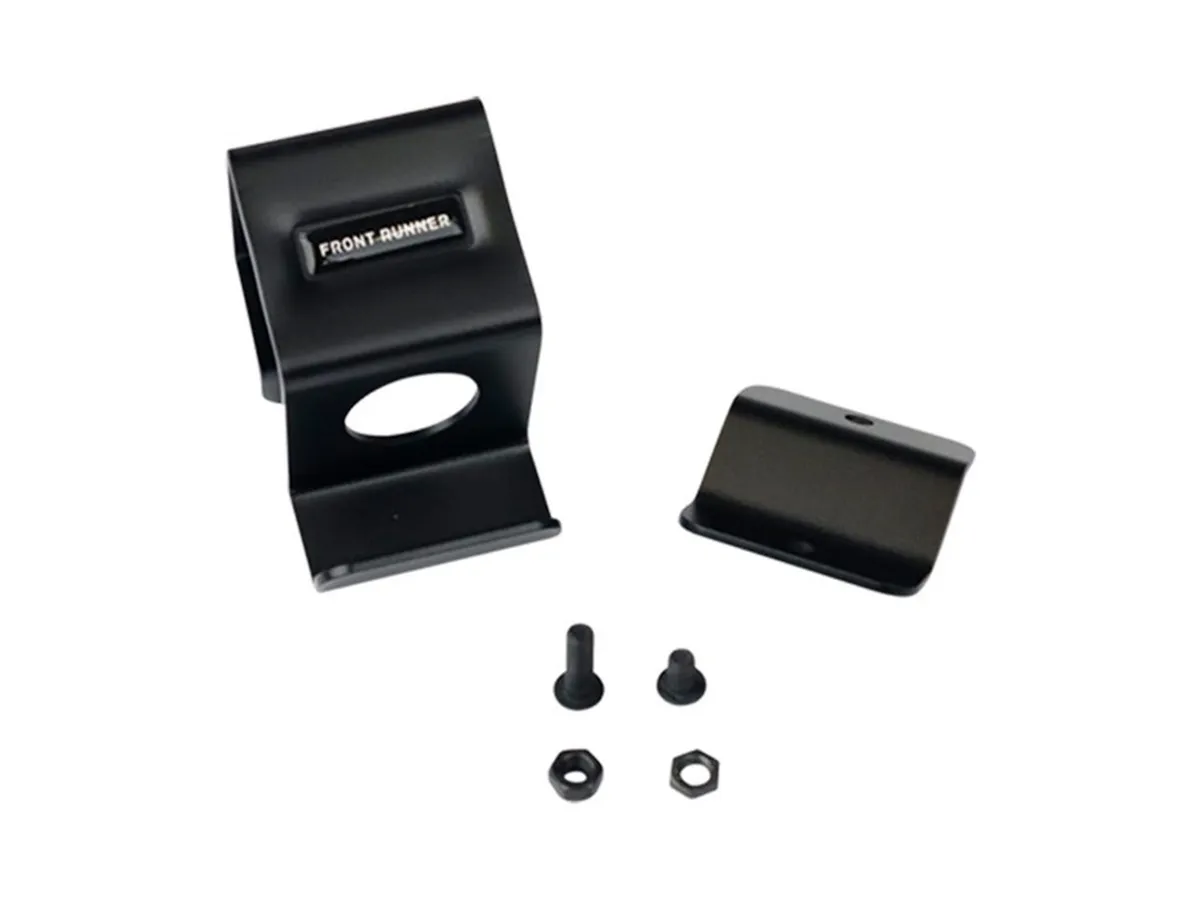 Telescopic Camp Light Rack Bracket; Black Powder Coated; Steel; product image