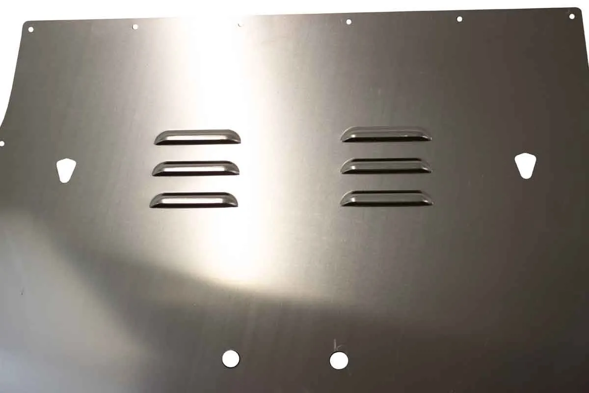 199702 Wrangler Fishbone TJ Hood Louver (9702) Black Black Powder Coat product image