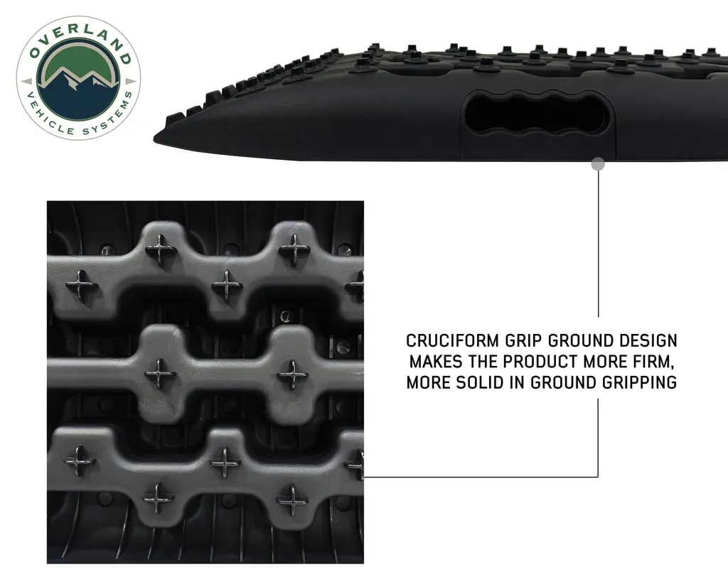 Overland Vehicle Systems Recovery Ramp With Pull Strap and Storage Bag - Gray/Black product image