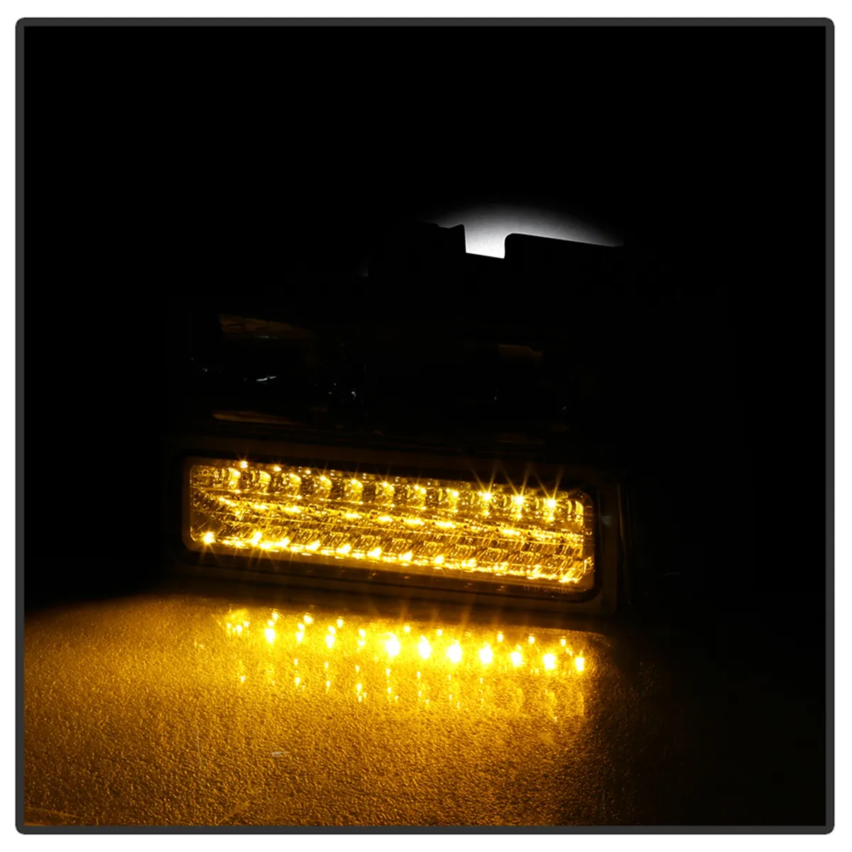 XTune Bumper Headlights/Corner Lights; LED; Not For Use w/Sealed Beam Headlights; Chrome; product image
