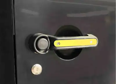 Steinjager Doors 2007-2018 Handle Accents 4 Doors Plus Tailgate Neon Yellow