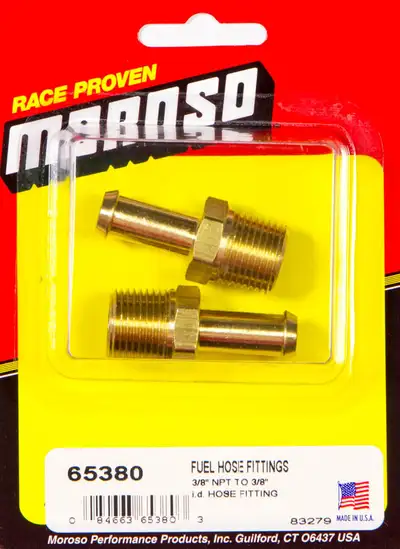 Moroso 3/8-3/8 Fuel Line Fitting