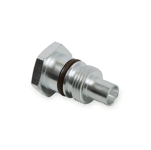 Earl's Remote Reservoir Adapter Kit for Saginaw Type II Power Steering Pumps Includes -10 AN Reservoir Fitting, Flow Valve, and Retaining Bracket product image
