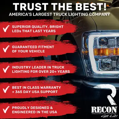 Recon Accessories Wiring and Hardware Kit for All Part 264156 Cab Light Kits - This Kit is Used to Install RECON Cab Lights on a Vehicle