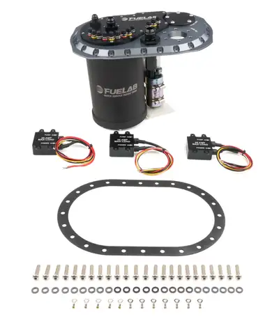Fuelab Surge Tank QSST Titanium Dual 500 F/P