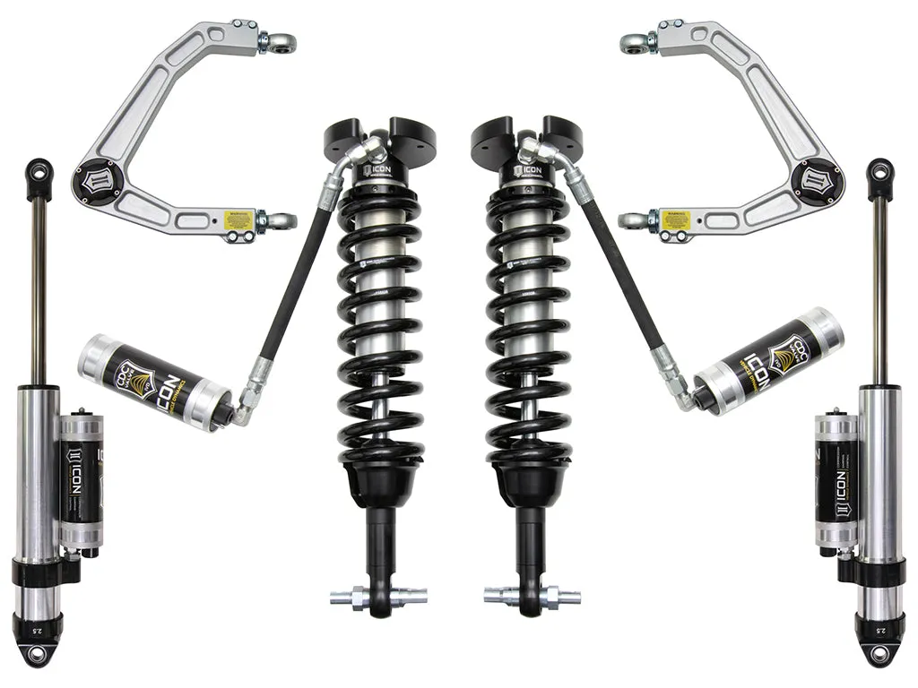 ICON Vehicle Dynamics ICON 2019-2026 Chevrolet Silverado 1500/GMC Sierra 1500, 1.5-3.5" Lift, Stage 4 Suspension System, Billet